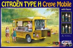 1:24 Citroen H Van "Crepe Mobile" With Figure's - Ebbro