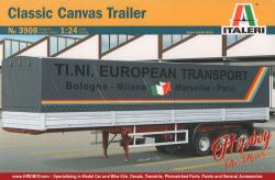 1:24 Classic Curtain Side Trailer - Italeri 3908 Model Kit