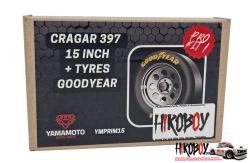 1:24 15" Cragar 397 Wheels & Tyres