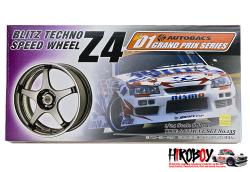 1:24 D1 GP Series Blitz Techno Speed Z4 Wheels, Decals and Tyres #135