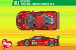 1:24 Ferrari 488 GTE Ver.B : 2017 Le Mans 24 hours Risi Competizione #82