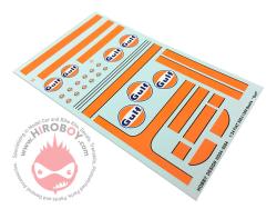 1:24 Fiat 500/1300 and VW Beetle "Gulf" Logo Decals