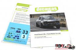 DECAL 1/43 FORD ESCORT RS 1800 MKII M 12 WILSON RAC R 1980 DnF 