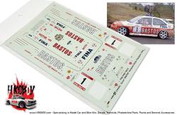 1:24 Ford Escort RS "Bastos" Rally Ypres 1994 Decals
