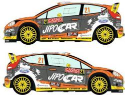delecour-rally monte carlo 2014-ncm119 Decals 1/43 ford fiesta rs wrc #12 F 