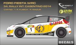 1:24 Ford Fiesta WRC Kubica - 34. Rally International Casentino 2014 Decals