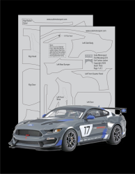 1:24 Ford Mustang GT4 Full Carbon Jacket
