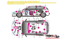 1:24 Honda Civic EG6 Gr.N NORI.P House (Hasegawa)