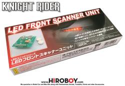 Aoshima 1/24 Knight Rider Kitt K.I.T.T Trans AM Nuovo LED SCANNER dal Giappone 