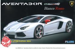 1:24 Lamborghini Aventador LP700-4 Bianco Rosso