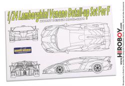 1:24 Lamborghini Veneno Photoetch Detail-Up Set for Fujjimi