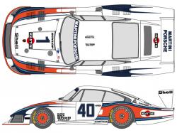 1:24 Martini Porsche 935 Turbo Moby Dick 1978 Decals for Tamiya