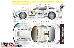 1:24 Mercedes-AMG GT3 SLS #5 Macau GT Cup 2014 Decals (Fujimi)