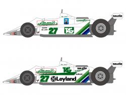 1:20 Williams FW07 Decals (for Tamiya kit #20014)