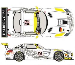 1:24 Mercedes SLS GT3 #84 Spa 24h 2013 Decals