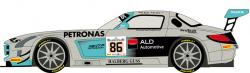 1:24 Mercedes SLS GT3 #86 Spa 24h 2014 (HTP Motorsport)