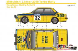 1:24 Mitsubishi Lancer 2000 Turbo Hong Kong Beijing Rally Decals (Beemax)