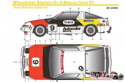 1:24 Mitsubishi Starion Gr.A Macau 1987 Team Ralliart Australia Decals (Beemax)
