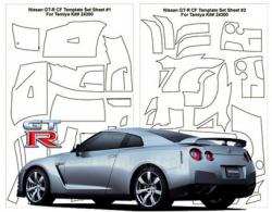 1:24 Nissan R35 GT-R Template Composite Fiber Decal Template Set