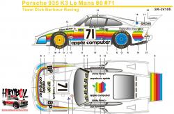 1:24 Porsche 935 K3 Le Mans 80 Team Dick Barbour Racing APPLE Decals (NuNu)