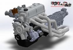 1:24 Resin Engine Toyota 3TC