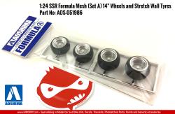1:24 SSR Formula Mesh (Set A) 14" Wheels and Stretch Wall Tyres