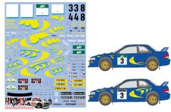 GASS RALLYEMONAGHAN STAGES 2013 #5 DECALS 1/43 SUBARU IMPREZA WRC D43207 