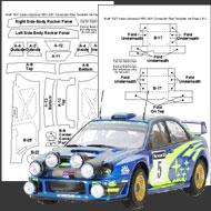1:24 Subaru WRC 2001 Composite Fiber Decal Template Set #7027