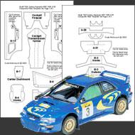 1:24 Subaru WRC '98 & '99 Carbon Fiber Template Set #7026