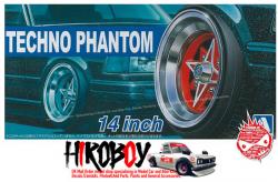 1:24 Techno Phantom 14" Wheels and Stretchwall Tyres #31
