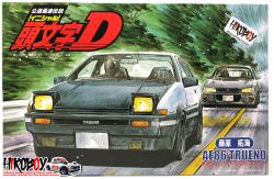 1:24 Toyota AE86 Trueno 1983 (Initial D) Takumi Fujiwara (Carbon Bonnet)