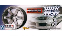 1:24 Volk Racing TE37 19" Wheels and Tyres (White)