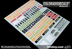 1:24 WRC Rally Plates 2012 Monte Carlo / Sweden Decals