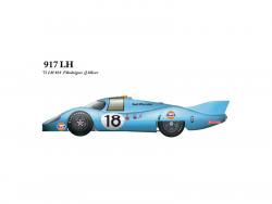 1:43 Porsche 917LH 71 ver.B No.18 Multi-Media Model Kit