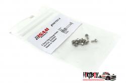 2.3mm Hex Flange Stainless Steel Bolts Pack 10