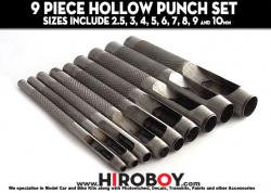 9 Piece Hollow Punch Set