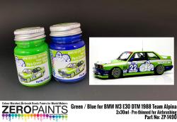 BMW M3 E30 - DTM 1988 Team Alpina - Green / Blue Paint Set 2x30ml