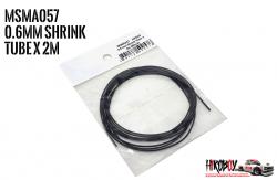 Black Shrink Tube 0.6mm dia x 1m