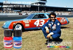 Dodge Charger 1974 #43 Richard Petty Blue/Red Paint Set 2x30ml