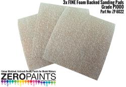 EXTRA FINE Foam Backed Sanding Pads P1000 (x3)