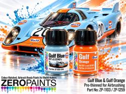 Gulf Blue and Orange Paints 2x30ml
