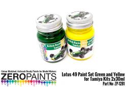 Lotus 49 Paint Set Green & Yellow (Tamiya) 2x30ml