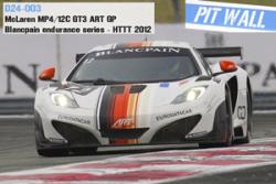 McLaren MP4-12C GT3 Art GP. Decals for Fujimi kit