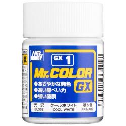 Mr Color GX Lacquer Cool White Gloss  Lacquer Paint 18ml  #GX1
