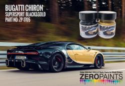 Bugatti Chiron Super Sport Black & Gold Paint Set 2x30ml