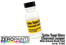Satin (Semi Gloss) Clearcoat Lacquer 100ml (Pre-Thinned for Airbrushing)