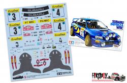 Spare Tamiya Decal Sheet B 1:24 Subaru Impreza WRC'98 - Monte Carlo - 24199