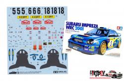 Spare Tamiya Decal Sheet B 1:24 Subaru Impreza WRC 2001 - 24240