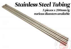Stainless Steel Tube 2.9mm x 200mm (5 pcs)