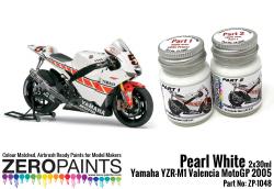 Yamaha YZR-M1 Valencia MotoGP 2005 Pearl White Paint Set 2x30ml